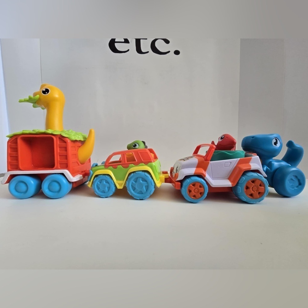 Tomy Toomies Jurassic World Chase & Roll Raptors + Dino Rescue Ranger Lot